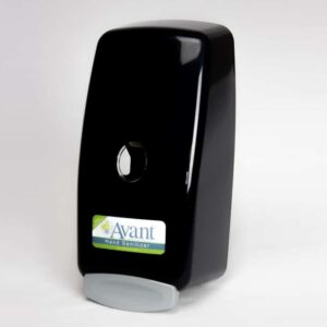 Black 1000 mL manual foaming saop and sanitizer dispenser , model 9360