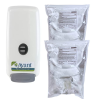 2-pack of 1000 mL Avant hand sanitizer plus dispenser