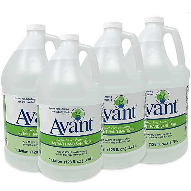4-pack of Avant Alcohol-free foam hand sanitizer
